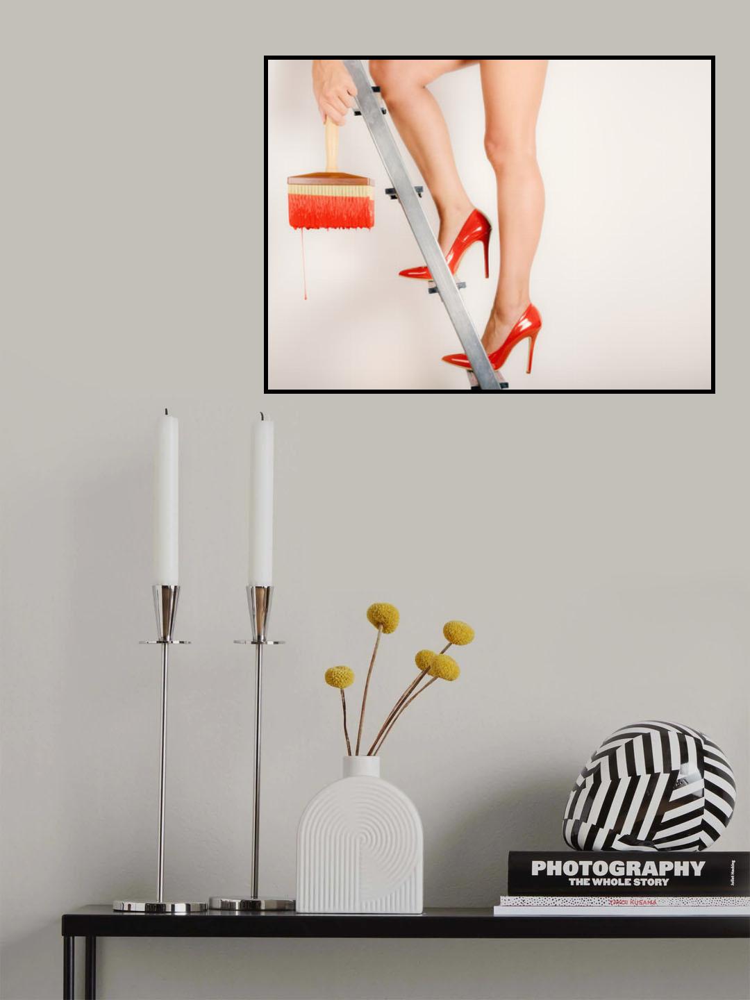 Heels on a hot tin stair Poster och Canvastavla