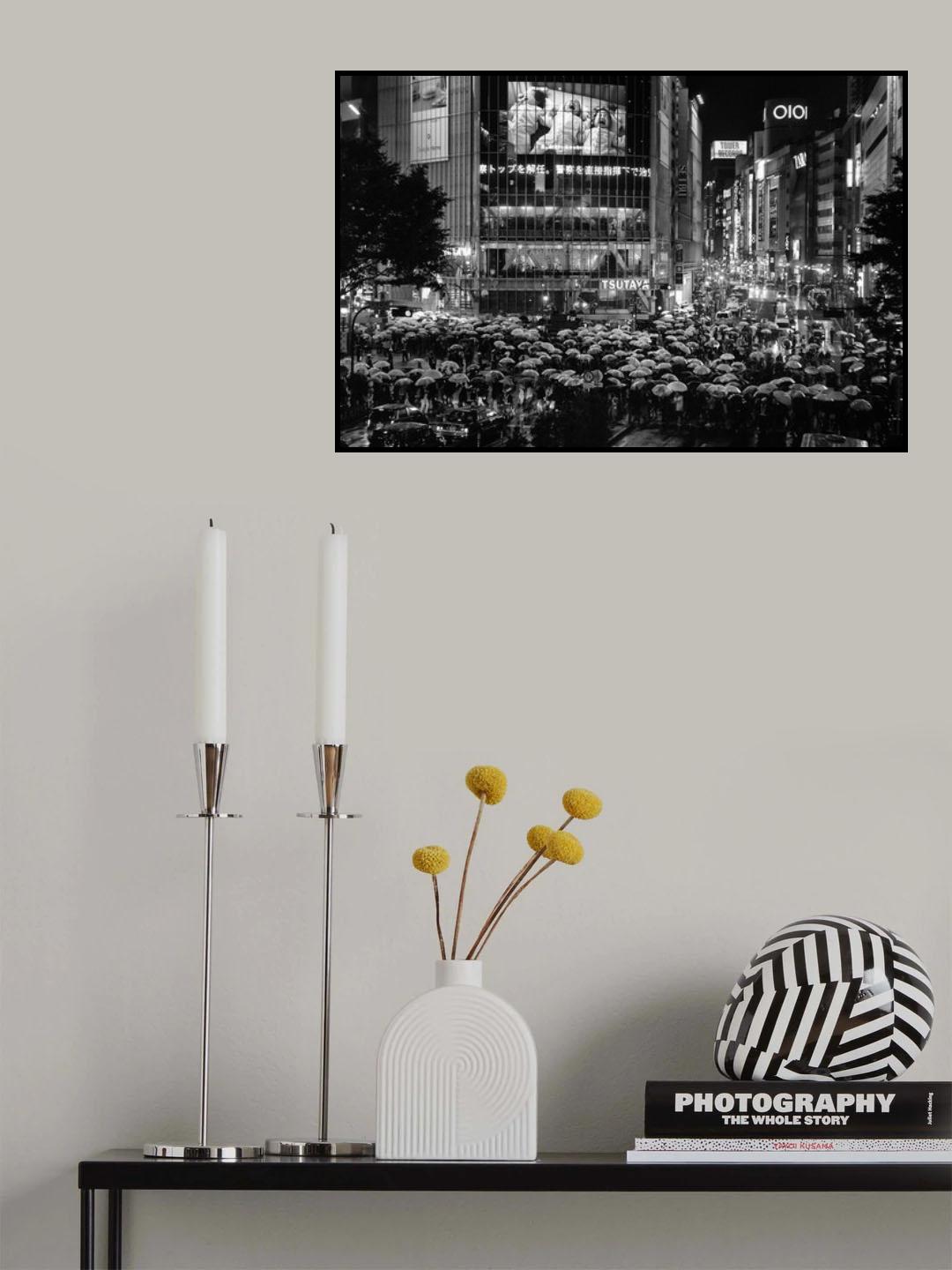 Shibuya Street - TOKYO 2017 Poster och Canvastavla