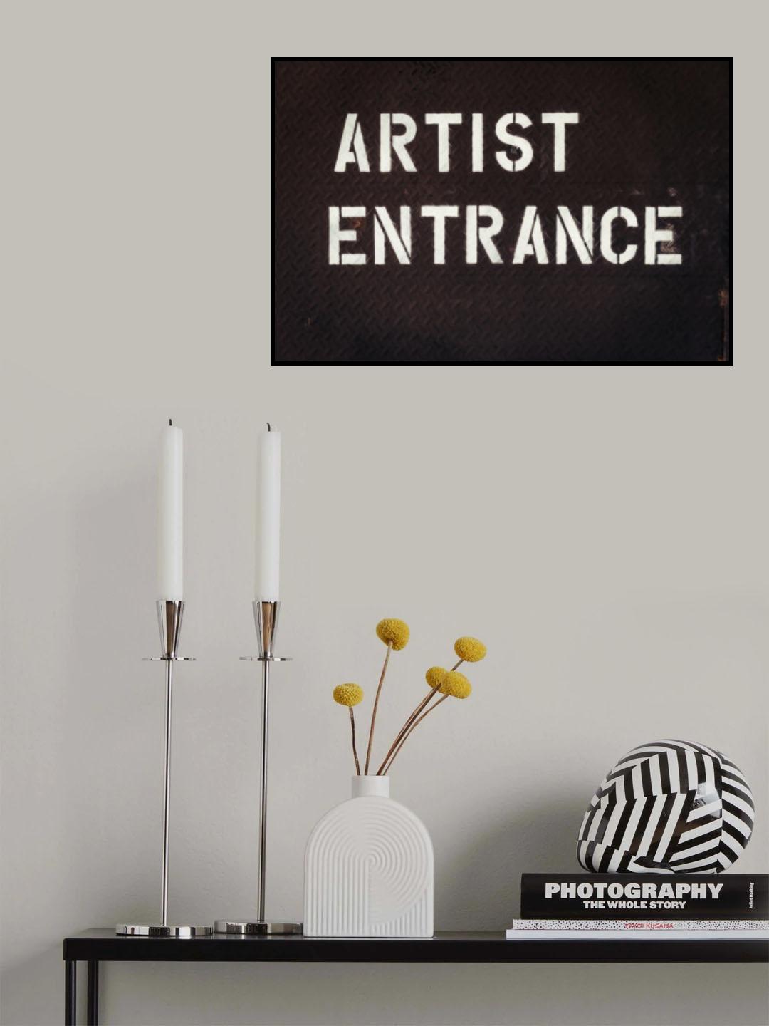 Artist Entrance Poster och Canvastavla