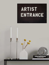 Artist Entrance Poster och Canvastavla