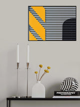 Yellow sign Poster och Canvastavla