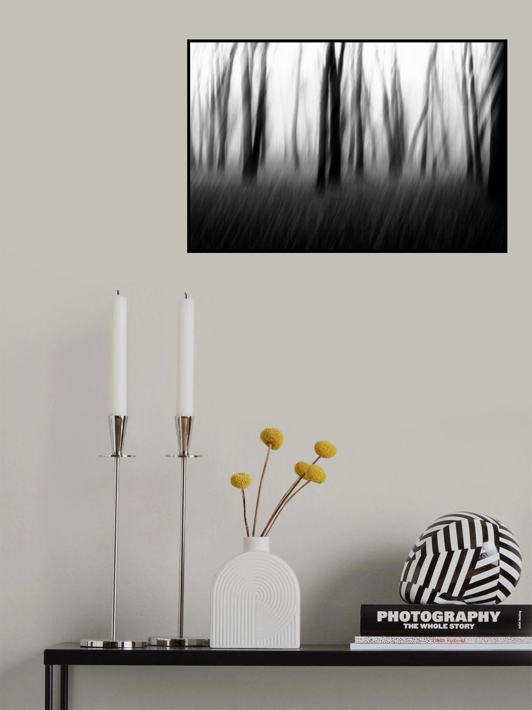 Dancing trees in the fog Poster och Canvastavla
