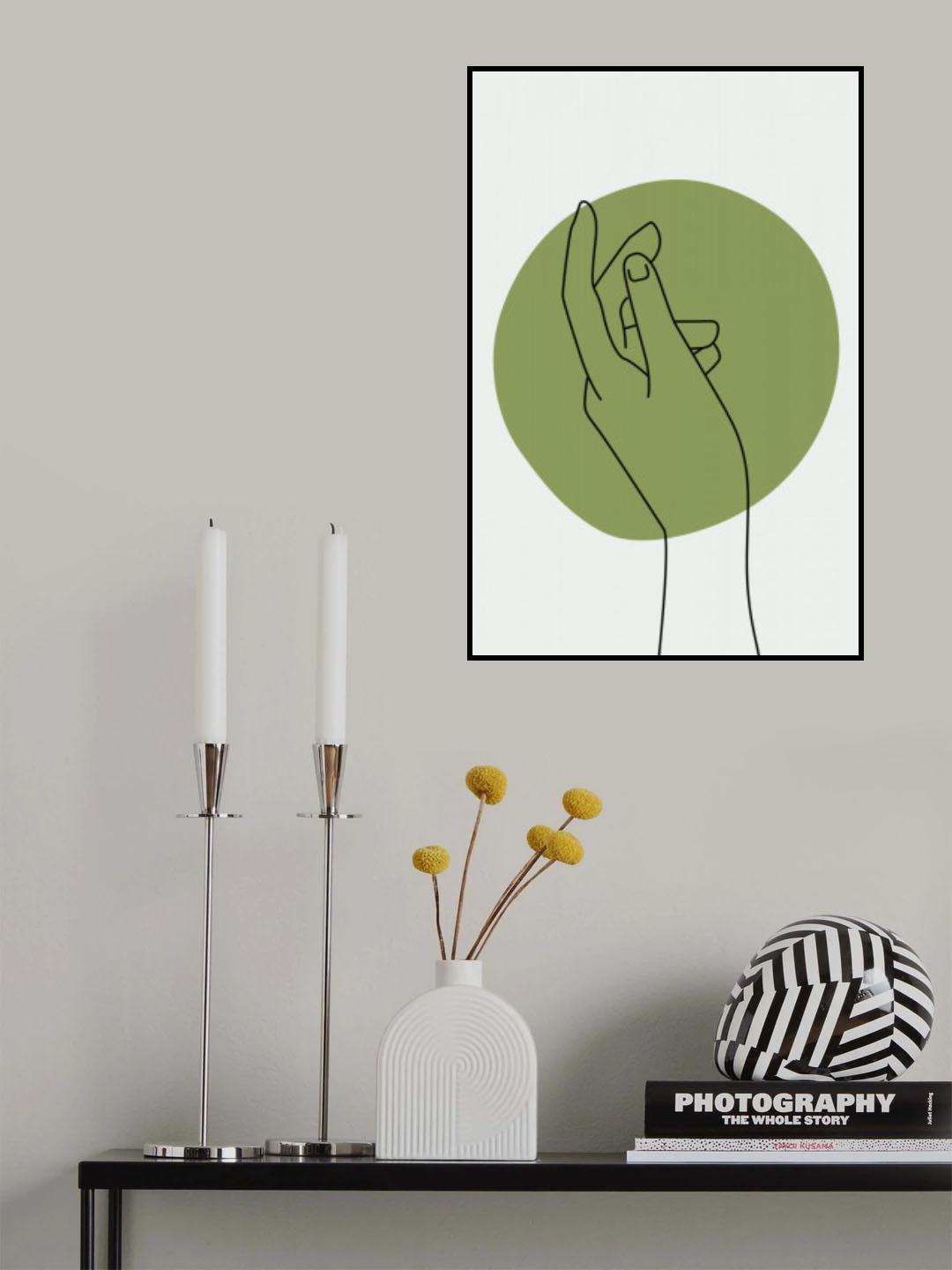 Abstract Minimal Hand #3 Poster och Canvastavla