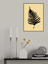 Fern 02 Yellow Poster och Canvastavla