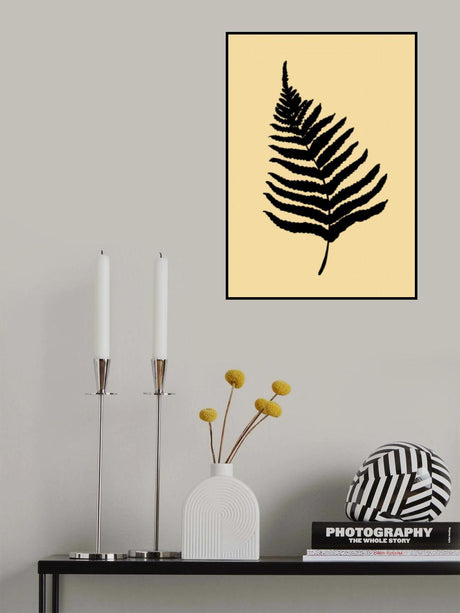 Fern 02 Yellow Poster och Canvastavla
