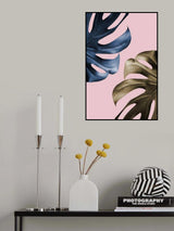 Monstera Pink 11 Poster och Canvastavla