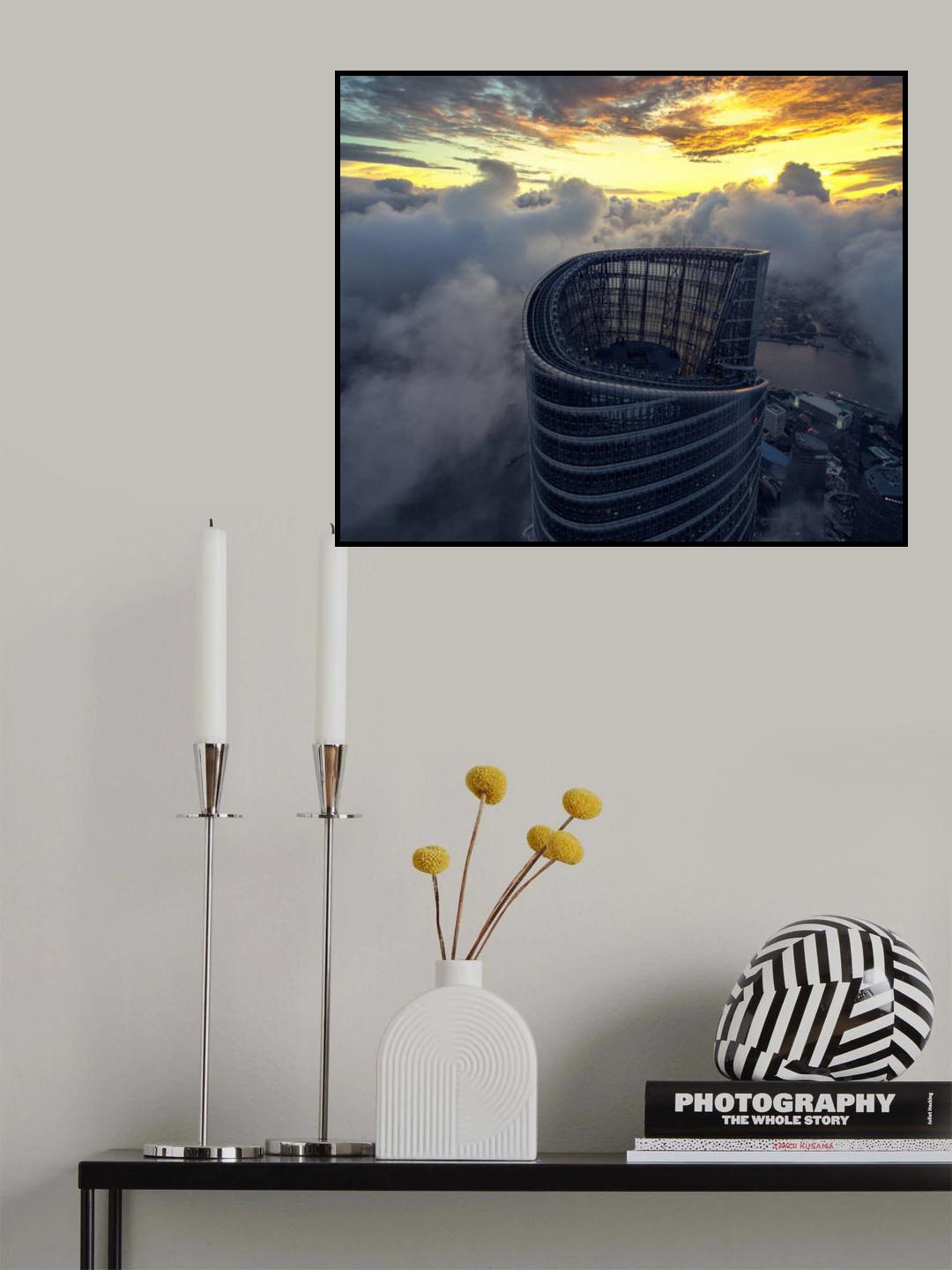 Stormy Shanghai Poster och Canvastavla