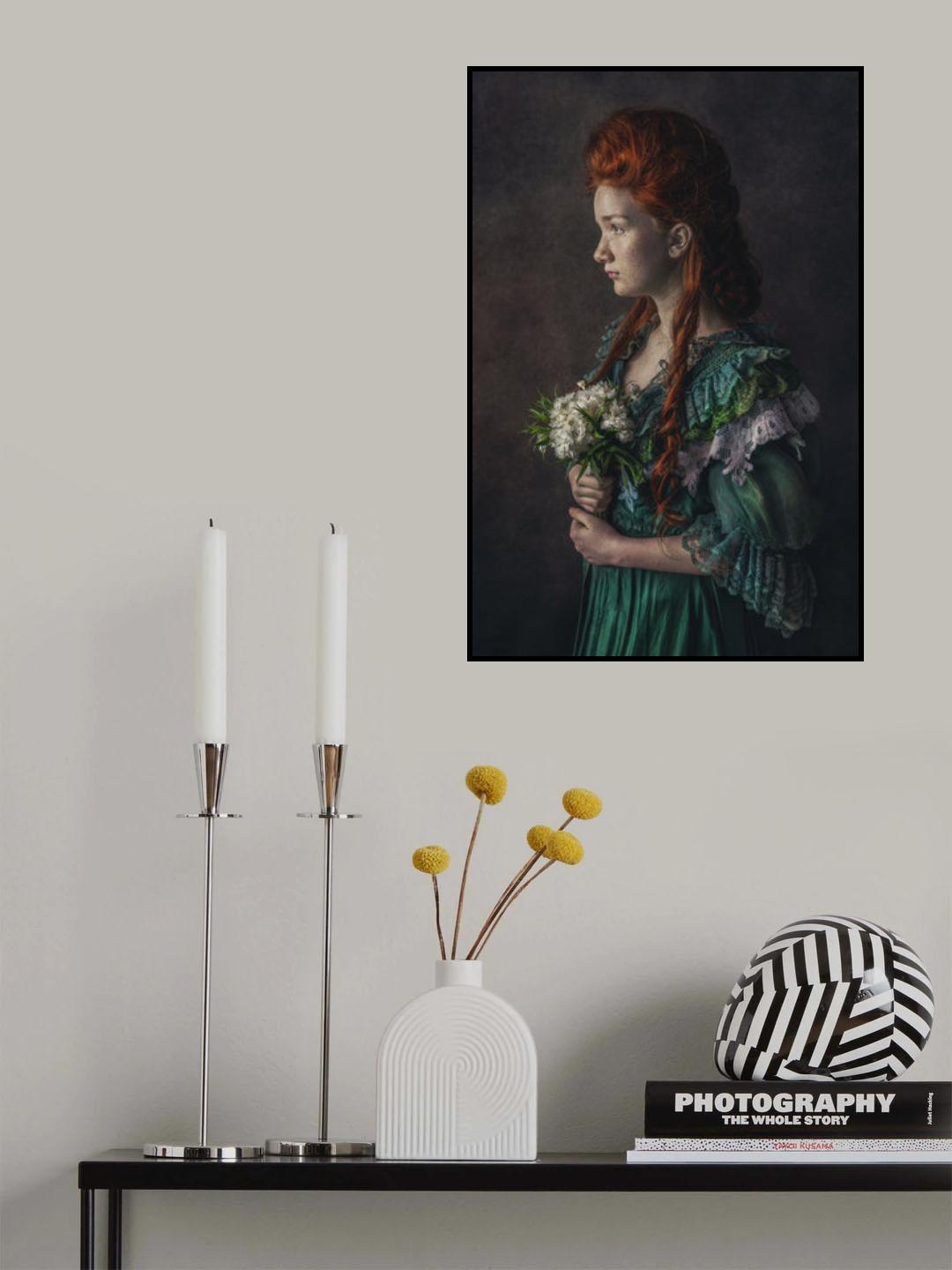 Zuzanna and flowers Poster och Canvastavla