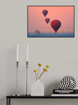 They are to attempt to be the first to circle the Earth non-stop by balloon Poster och Canvastavla