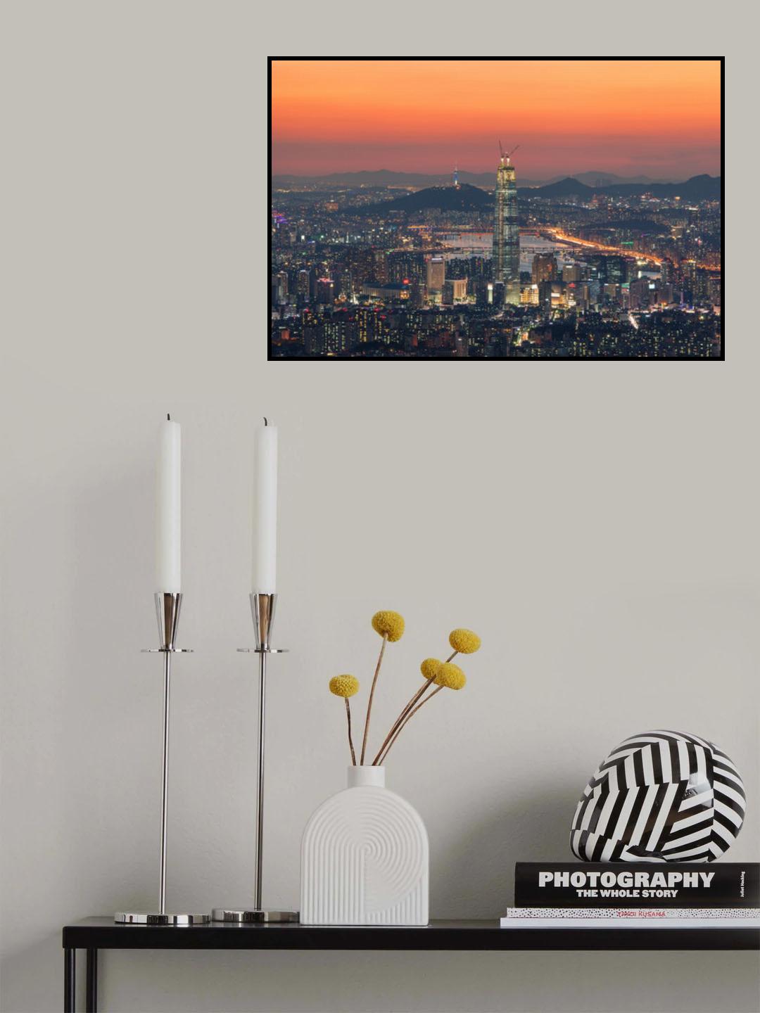 Seoul in the Republic of Korea Poster och Canvastavla