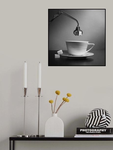 Tea party at the construction site Poster och Canvastavla