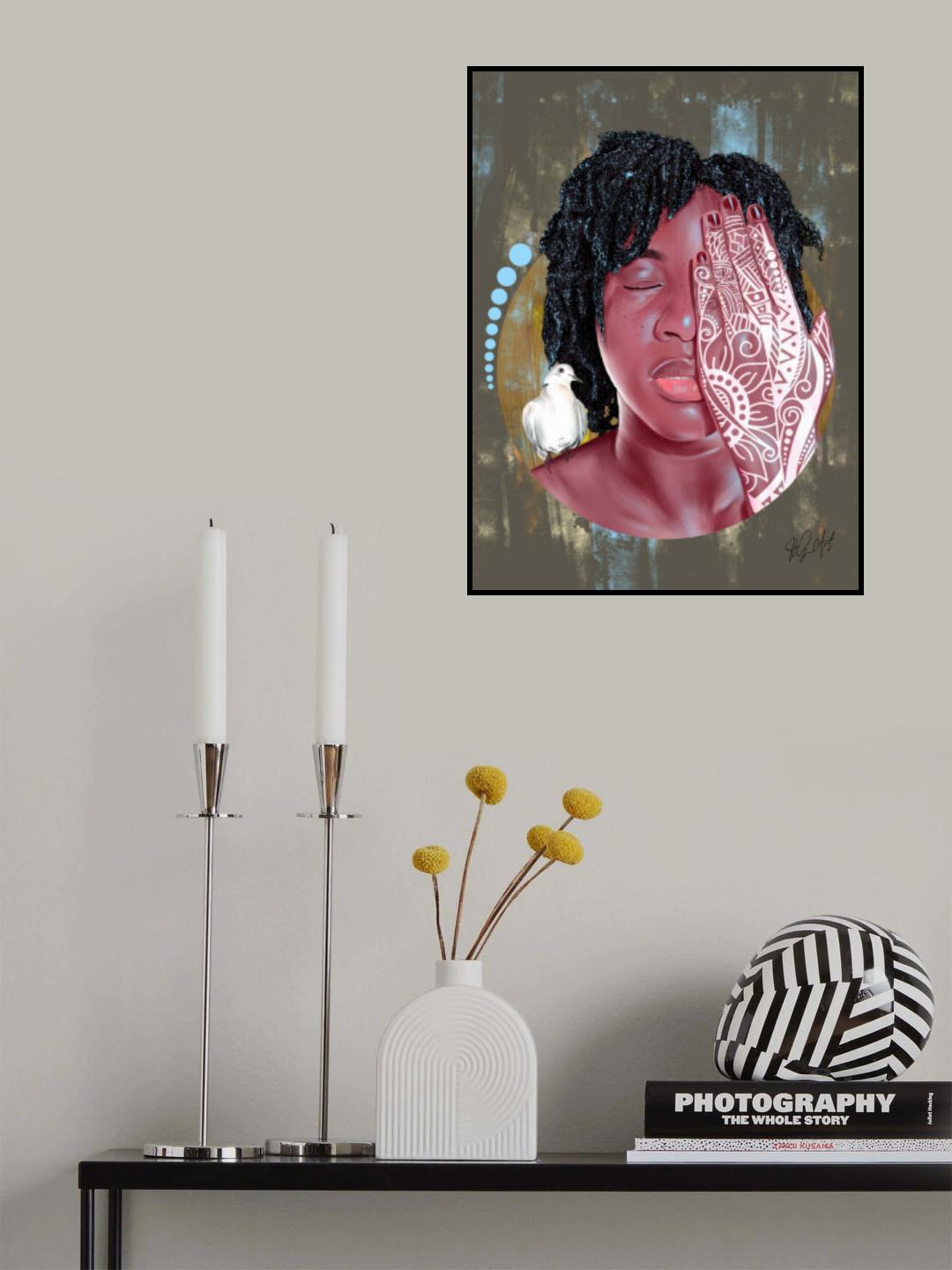 Meditation Poster och Canvastavla