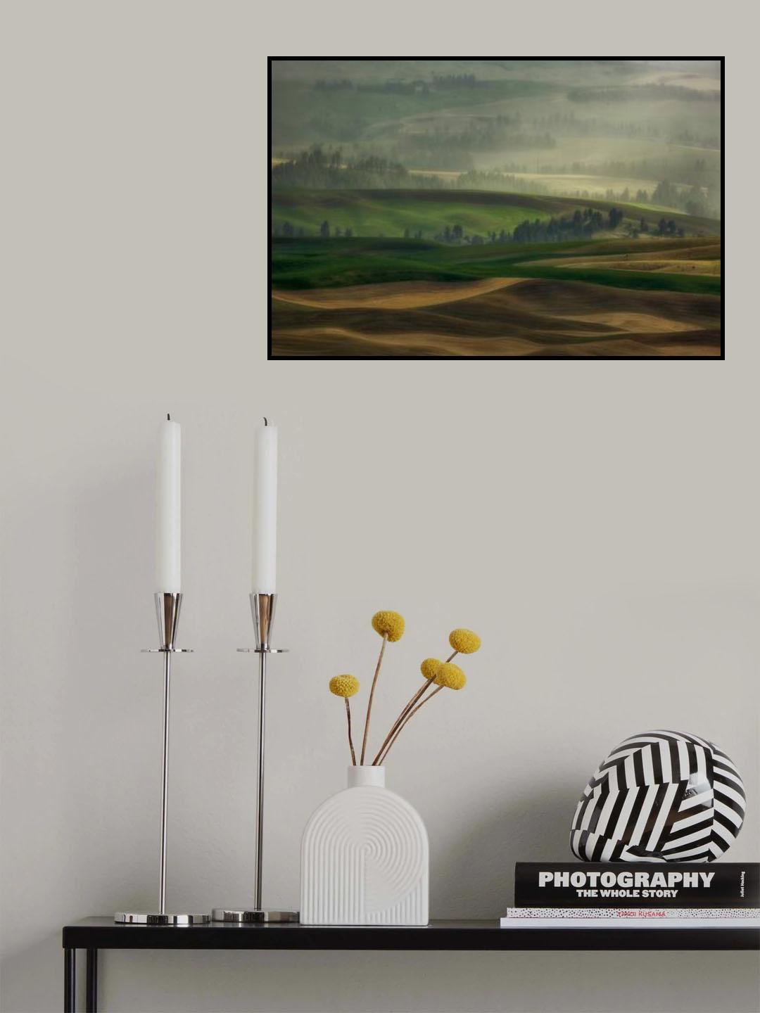 Misty Morning Poster och Canvastavla