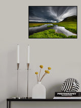 Stormy Iceland lake Poster och Canvastavla