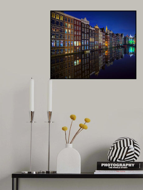 Amsterdam at night 2017 Poster och Canvastavla