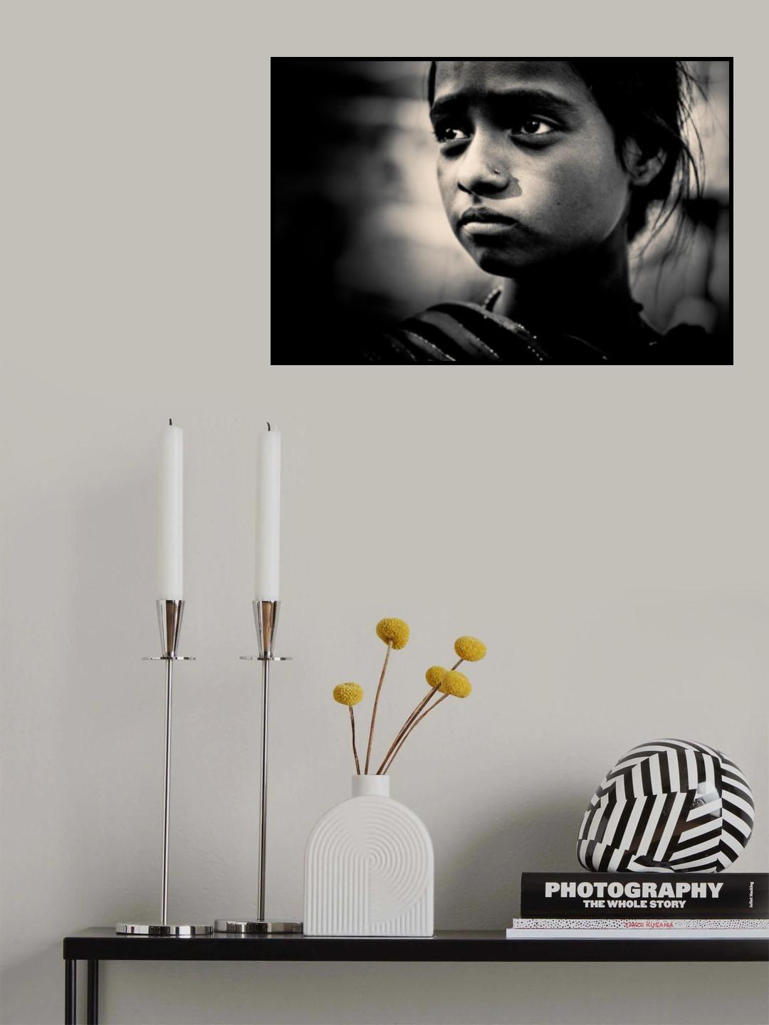 Giovane ragazza Indiana Poster och Canvastavla