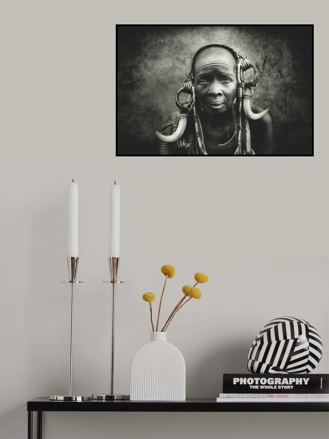 Old Mursi Old Poster och Canvastavla
