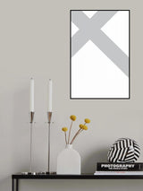 Grey Abstract Poster och Canvastavla