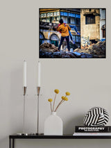 Yıkımlar  ve  çocuklar Poster och Canvastavla
