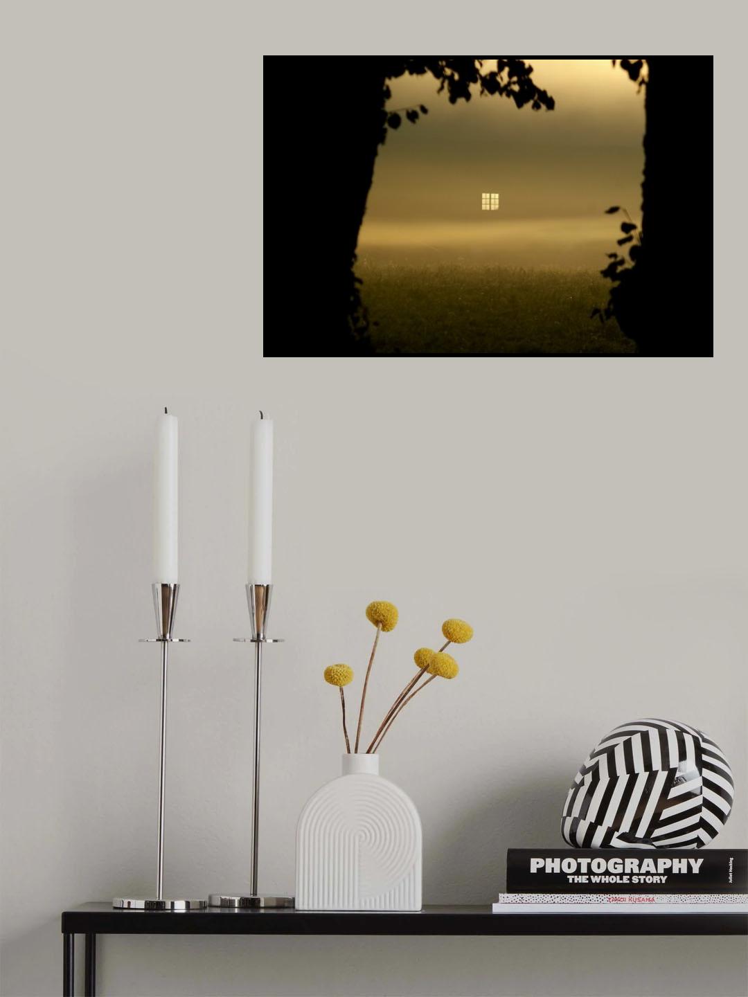 a window in morning mist Poster och Canvastavla