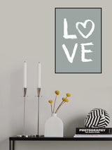 LOVE Toothy Green Poster och Canvastavla