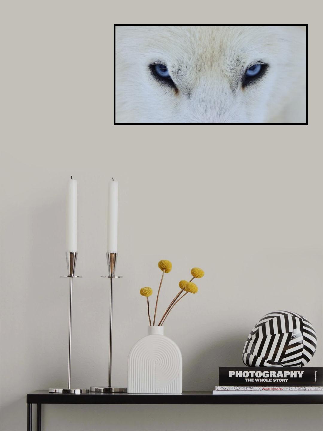 Mirada azul Poster och Canvastavla