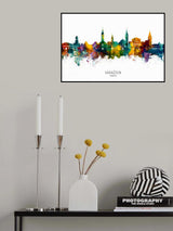 Varaždin Croatia Skyline Poster och Canvastavla