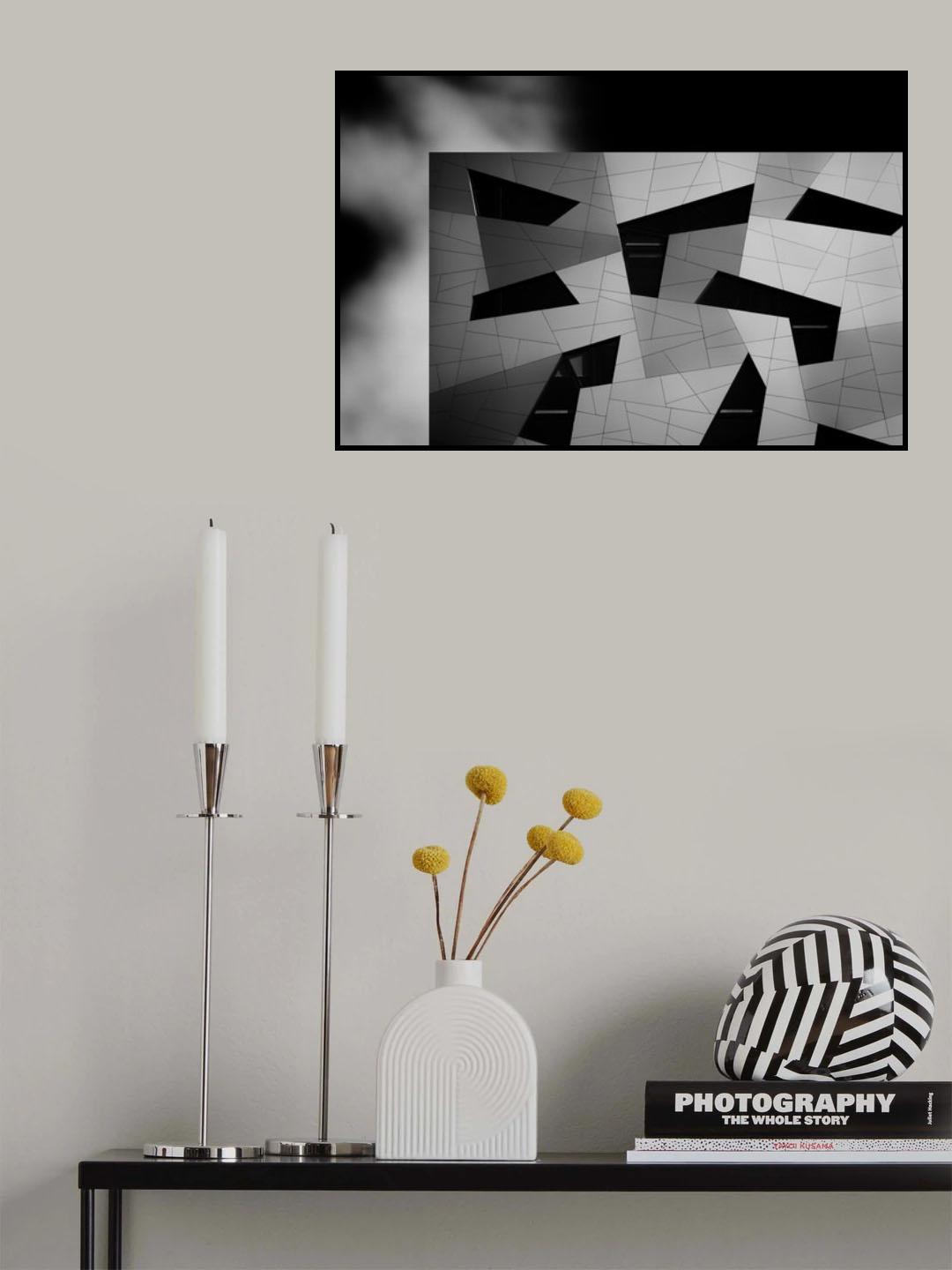 The house with the shapes Poster och Canvastavla