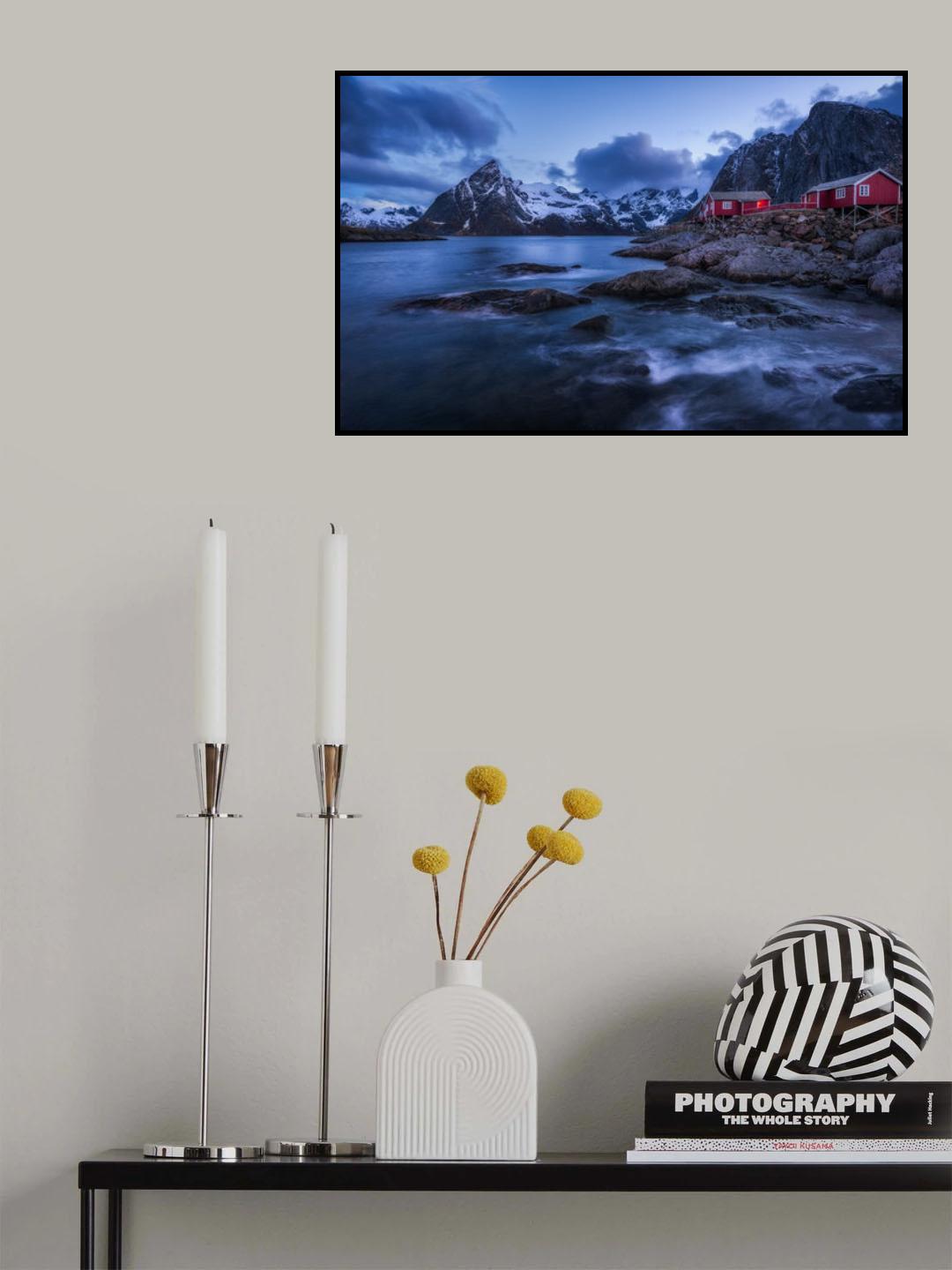 Calm Morning in Hamnoy Poster och Canvastavla