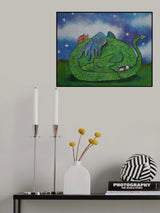 Cat Napping Poster och Canvastavla