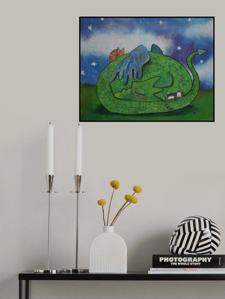 Cat Napping Poster och Canvastavla