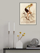 Vintage Style Tour De France Grand Tour Cycling Race Poster och Canvastavla