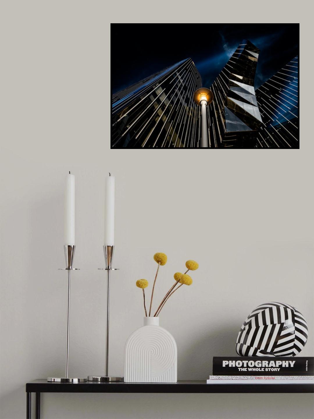 BCN XXXVII (dark blue version) Poster och Canvastavla