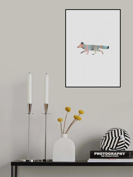 Pastel Fox Poster och Canvastavla