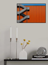 Orange Abstraction Poster och Canvastavla