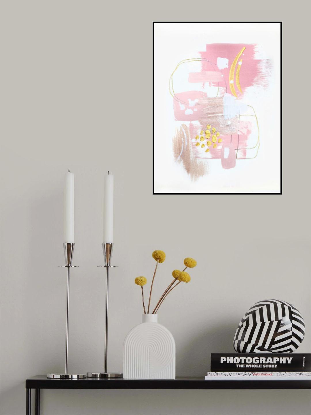 Rose and Gold Light 3 Poster och Canvastavla