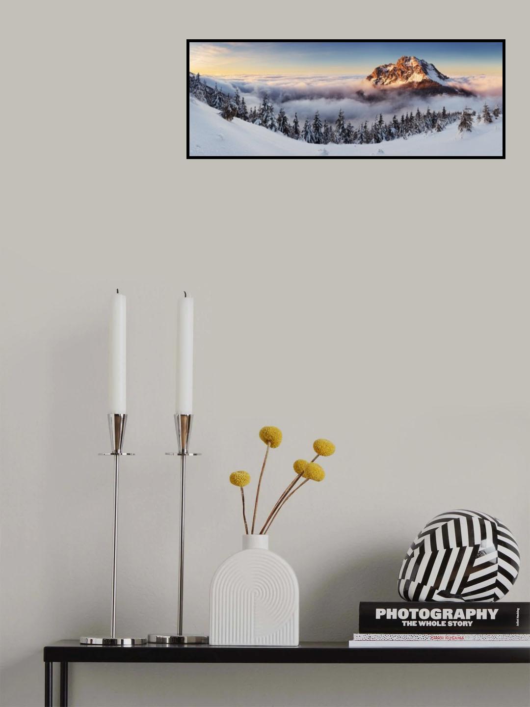 Golden Peak Poster och Canvastavla