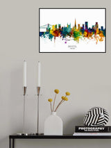 Bristol England Skyline Poster och Canvastavla
