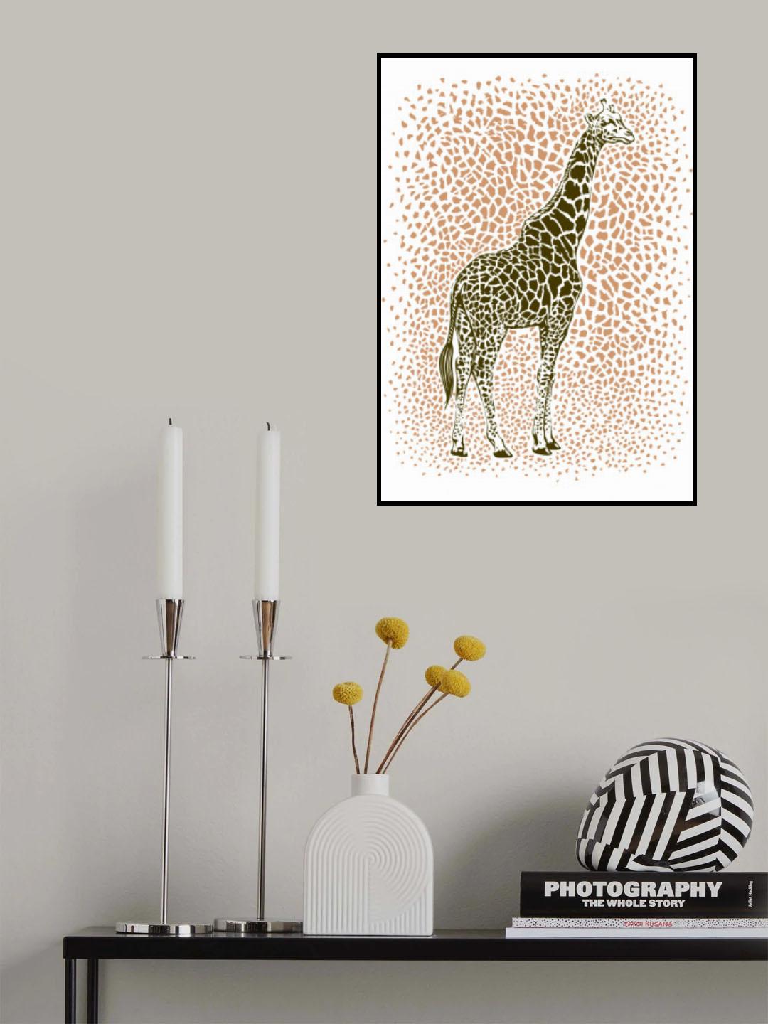 The Majestic Giraffe Poster och Canvastavla