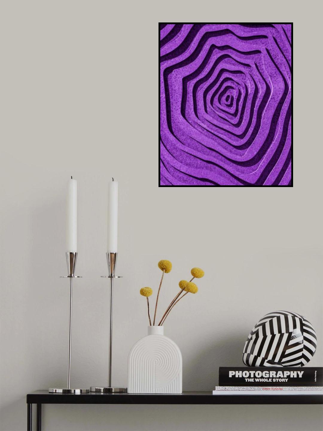 Purple Maze Poster och Canvastavla