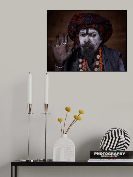 Aghori Baba Poster och Canvastavla