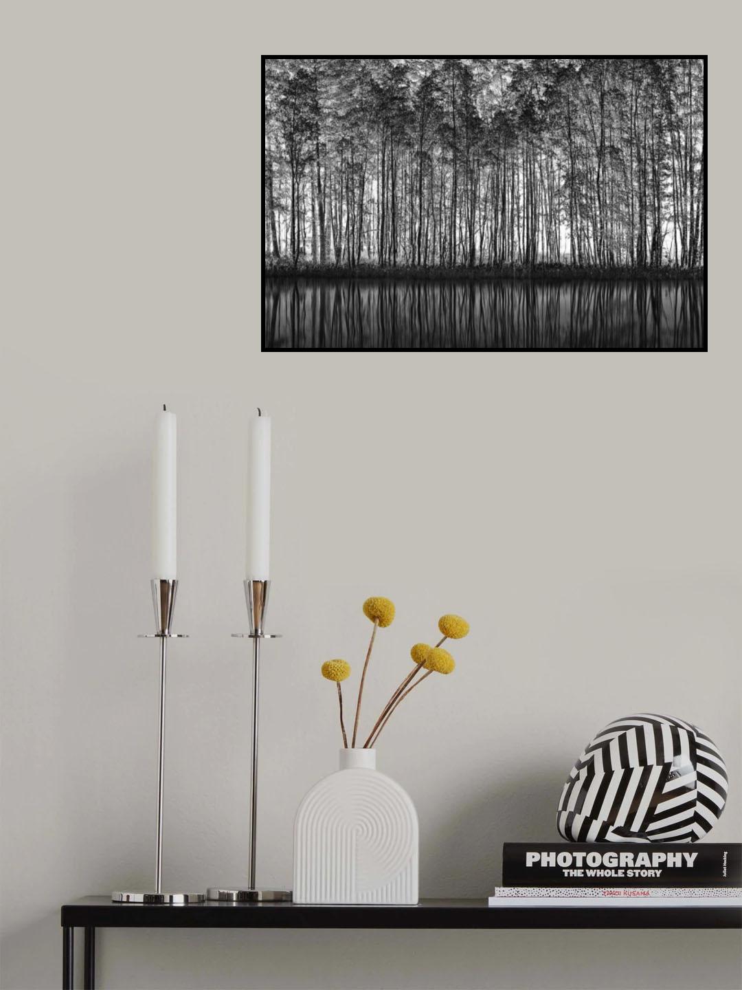 Pointillism Nature Poster och Canvastavla