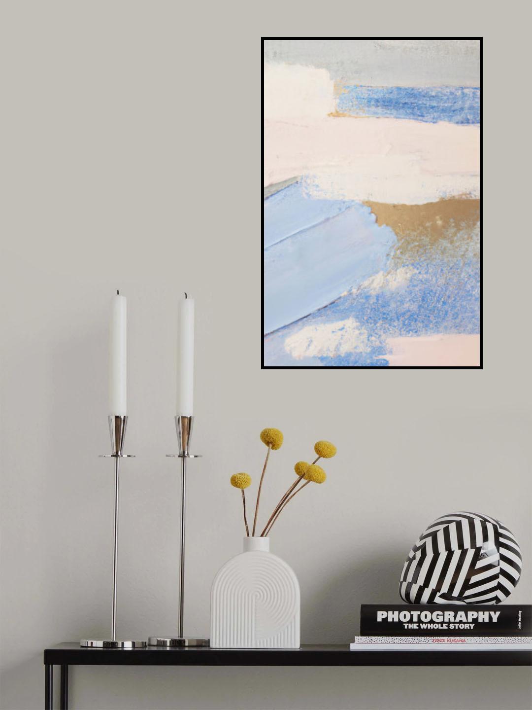 Brush Strokes Abstract Painting Poster och Canvastavla