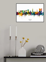 Ithaca New York Skyline Poster och Canvastavla