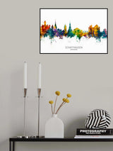 Schaffhausen Switzerland Skyline Poster och Canvastavla