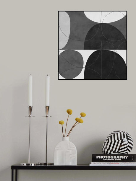 Shapesbw1 Kopie Poster och Canvastavla