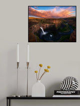 Palouse Falls at Sunset Poster och Canvastavla