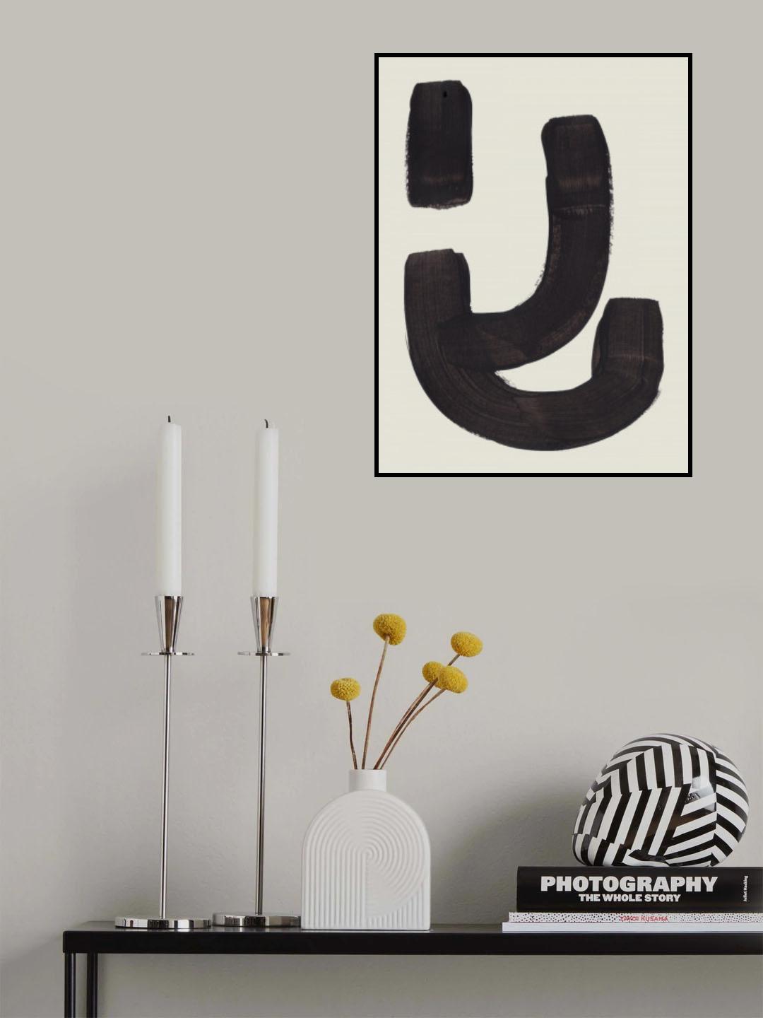 Ink Motif 45 Poster och Canvastavla