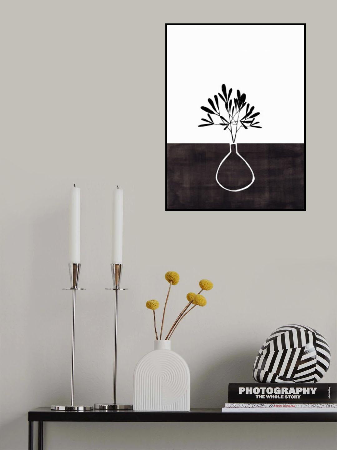 Ink Vase Poster och Canvastavla