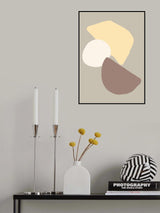 Geometrical Fields Yellow Poster och Canvastavla